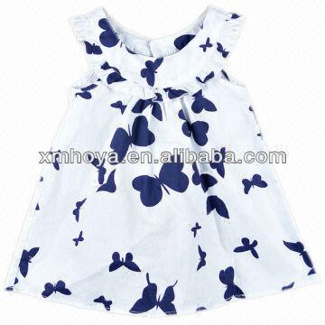 2022 Summer New Fashion Baby Girl Dresses Princess Clothing Cute Party  Cotton Flower Children Short Sleeve Sweet Floral Dress