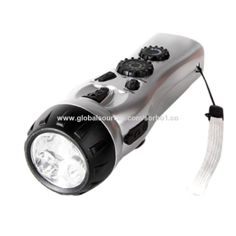 Buy Wholesale China Hand Crank Rechargeable Radio Flashlight With Am Fm ...
