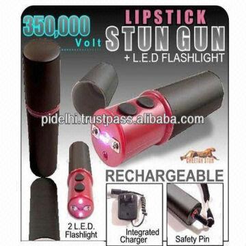 Electro Shocker Lipstick LED Flashlight Self-Defense Flashlight Woman LU007