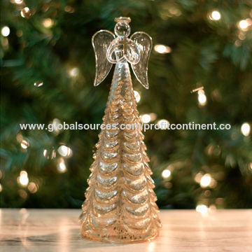 lighted mercury glass angel