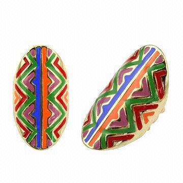 خاتم جديد بنمط قبلي، مصنوع من سبيكة مع تفاصيل مينا for sale at factory direct price