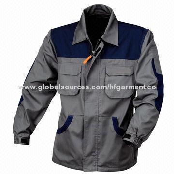 Buy Wholesale China Lightweight Working Jackets Made Of Grey T/c