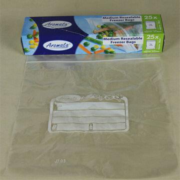 Food Fridge Freezer Bags Zip Lock Large, Medium & Small, with Handle,  Resealable - China Zip Lock Bag, Food Freezer Bag