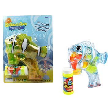 Buy Wholesale China Funny Clown Fish Bubble Gun With Light And Music 