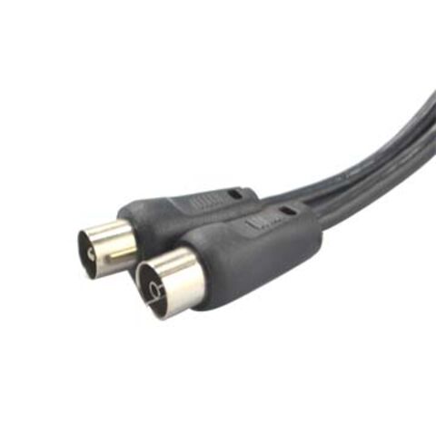 Cabo coaxial de antena de TV macho para fêmea