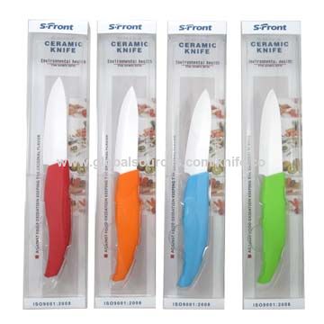 Cuchillo de cerámica exacto con la manija suave del apretón