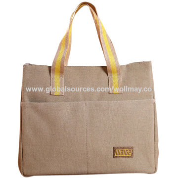 حقيبة غداء صغيرة من قماش القنب مقاومة للماء وعازلة، جميع الألوان متوفرة. for sale at factory direct price