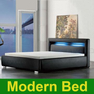 2013 King Queen Twin Size Cool Modern Leather Bed Frame Bedroom