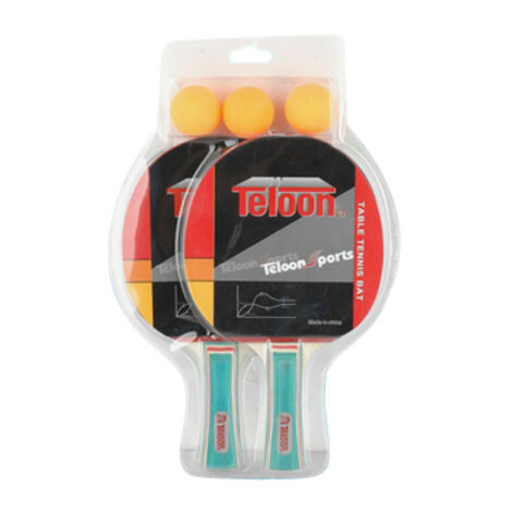 Set de Tennis de Table, 2 Raquettes + 3 Balles Emballage Blister, portable, pour exercice et jeu en intérieur et extérieur. Idéal pour les distributeurs et grossistes. for sale at factory direct price