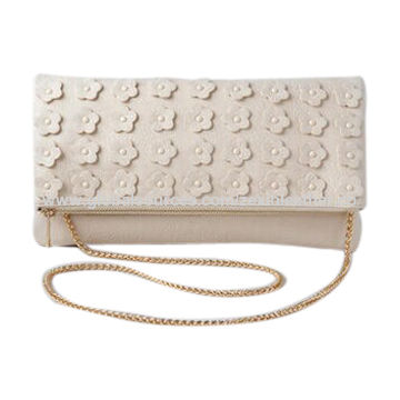 Guangzhou BSCI OEM handbag manufacturer, Floral Cutout Crossbody Bag for sale at factory direct price