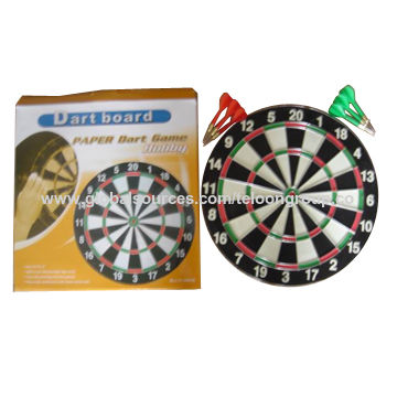 Diana de Dardos de Papel, Medidas 15 x 1/2" con 6 Dardos de 6 gramos, Doble Cara - Ideal para Competiciones y Entrenamiento for sale at factory direct price