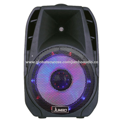 صندوق مسجل سماعات إضاءة الملاهي قياس 15 بوصة مع MP3, FM, بلوتوث, ميكروفون, حامل, جهاز التحكم - نظام صوت مهني for sale at factory direct price