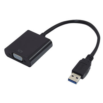 China USB 3.0 to VGA female converter cable, plug-and-play function