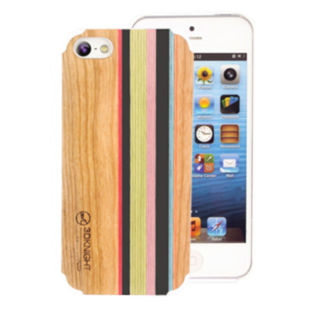 Funda de madera de cerezo y cuero para iPhone 5/5s for sale at factory direct price