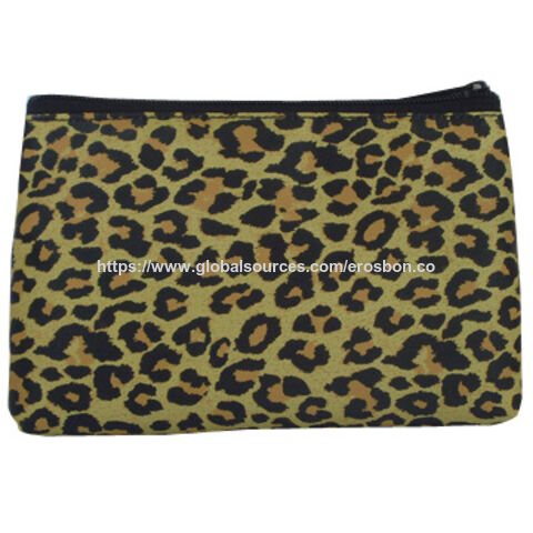 Bolso de mano con estampado de leopardo, diseño moderno, varios logotipos disponibles para personalización al por mayor.