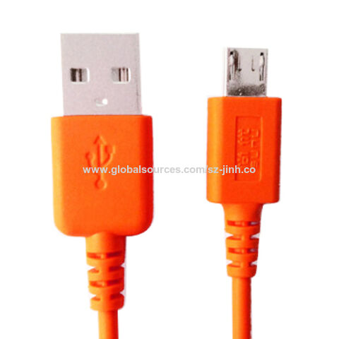 Cable USB 2.0 AM a Micro USB 5P Redondo Color Amarillo para Carga y Sincronización de Datos