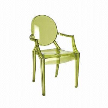 green ghost chair