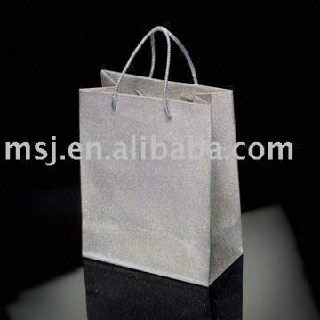 glitter paper bag