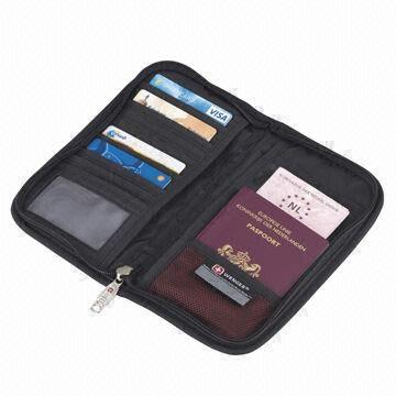 nylon passport wallet