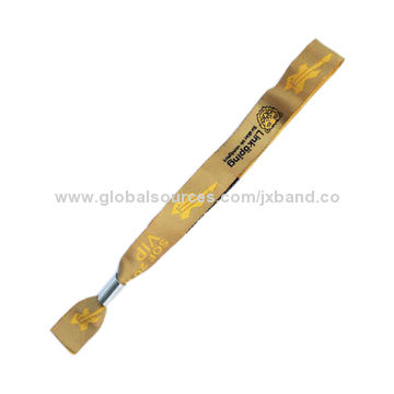 سوار معصم منسوج من البوليستر/الساتان، يمكن تخصيص الشعارات، مقاس 1.5 × 35 سم for sale at factory direct price