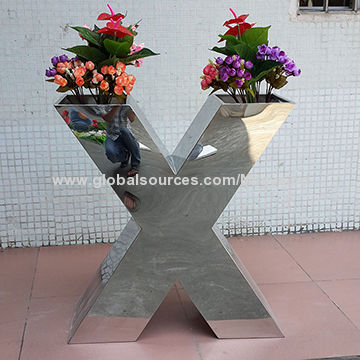 High Quality Letter X Stainless Steel Vases For Hotel Global Sources