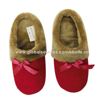 Zapatillas de Invierno para Interior, Decoradas con Lazo Lindo - Calzado Cómodo para el Hogar al Por Mayor for sale at factory direct price