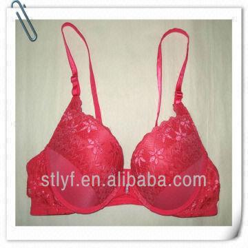 1.ladies Sexy Lace Bra 2.front Open Hook Bra Design 3.hot Red