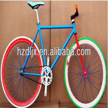 steel fork on aluminum frame