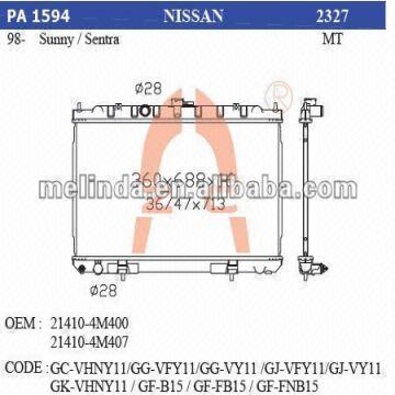 Buy Standard Quality China Wholesale Nissan Automobile Radiator