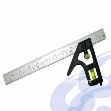 Sqi Ruler 12 Inch/300mm Combination Square Ruler 1.stainless Steel Ruler 2.alloy ...