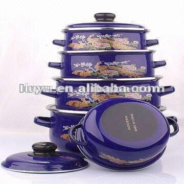 hot sale enamel cookware set with