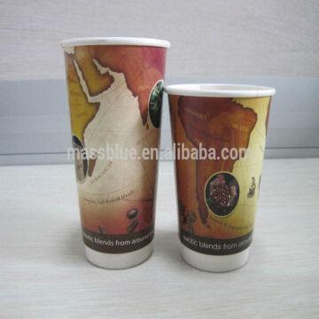 Buy Wholesale China Double Pe Coated Paper Coffee Cup With Lid size ...