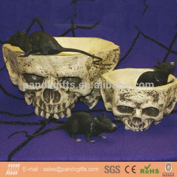 For Halloween Decoration Halloween Skull Bowl Candy Holder Size 7