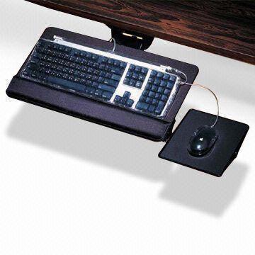 Ergonomic Keyboard Tray with Mouse Pad and Tilting Adjustment 