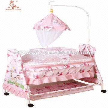 baby cradle swing with mosquito net