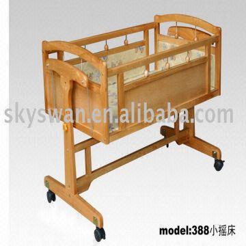 baby wooden swing bed