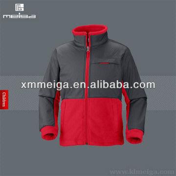 DESIGN polar fleece track jacket in gray heather