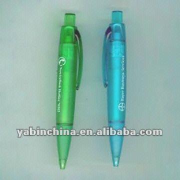 Buy Wholesale China Mini Clear Barrel Stick Pen With Logo & Mini Clear ...