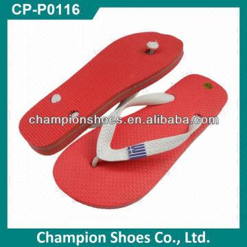 Black,Red Man Comfortable Slippers