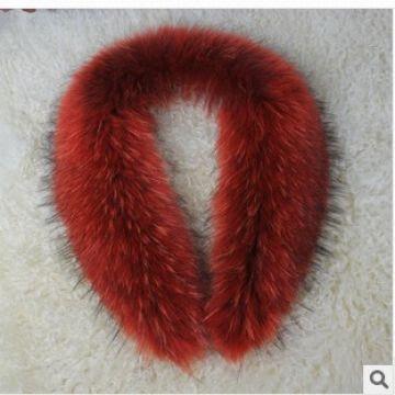 Red fur sale collar