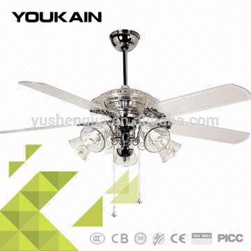 52 Inch Clear Color Acrylic Ceiling Fan 52 Yj042 Global