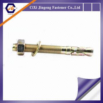 Bulk Buy China Wholesale Yellow Electroplated Zinc Plated Wood Anchor Bolt  from Cixi Jingzhan Fastener Factory
