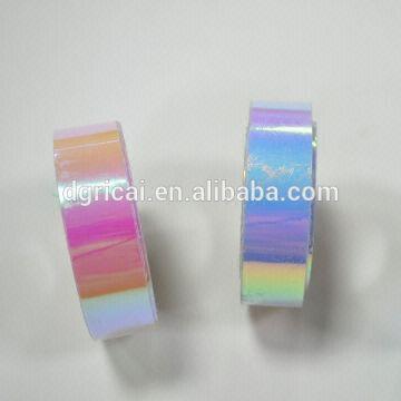 Buy Wholesale China New Design Self Adhesive Iridescent Ribbon & New Design  Self Adhesive Iridescent Ribbon