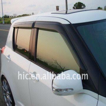 car rain guard nearby