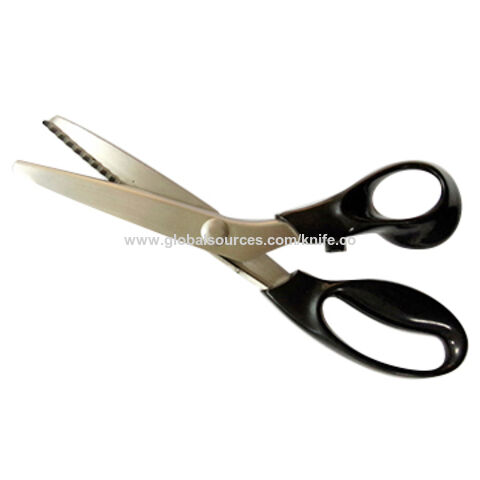 Buy Wholesale China Professional Zigzag Scissors Dressmaker Pinking Shears  With Serrated Stainless Steel Blade For Fabric And Paper Cutting & Pinking  Shears at USD 2.3