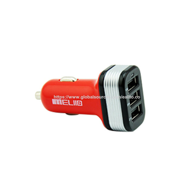 Chargeur de voiture avec trois ports USB for sale at factory direct price