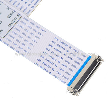Ring Terminal Dual Channel 30 Pin Lvds LCD FFC Conductive Acetate Cloth  Tape Connector Cable Set for LED TV LCD Panel - China Made in China, Wire  Harness