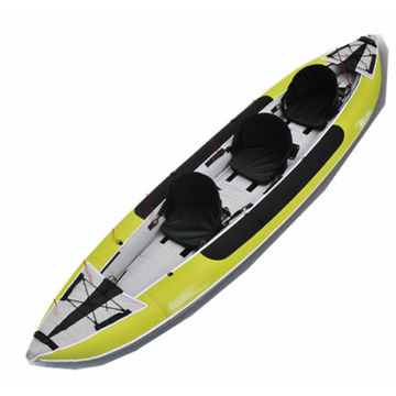 Inflatable Boat, Kayak, Single Person Thickened Inflatable Boat  Canoe Fishing Boat Portable Kayak with Pump Paddle : Sports & Outdoors
