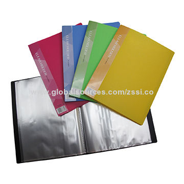 Custom Plastic File Folder Display Book with 10/20/30/40/60/80 Clear Pocket  - China Office, Envelope