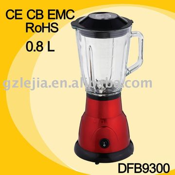 Buy Wholesale China Small Glass Blender 1 Stainless Steel Blade 2 0.8l With  Glass Jar 3. Anti-slip Rubber Feet ce/e & Small Glass Blender 1 Stainless  Steel Blade 2 0.